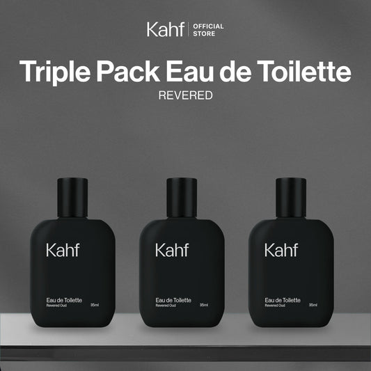 Paket Kahf Fragrance - Parfum Pria Triple Pack Eau de Toilette (EDT)