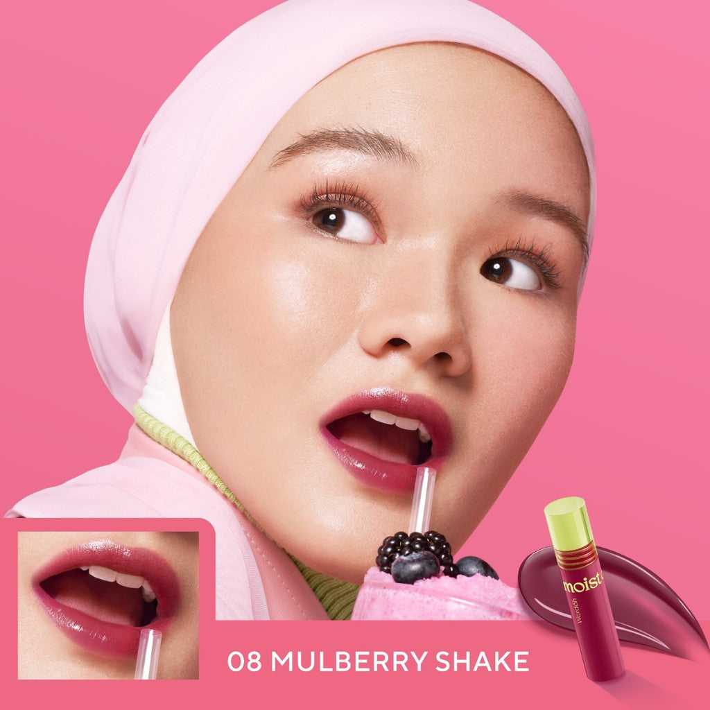 [LIP TINT ANTI PANAS DALAM] WARDAH Moist Dew Tint 3 g - Bibir Lembab - Tahan 24 Jam - Liptint Lip Stain Lipgloss Lip Matte Lipstik Lip Cream - Liptin Anak Sekolah - Glossy Longlasting Waterproof-Makeup