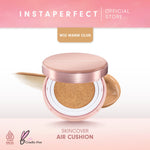 Instaperfect Base & Blush Daily Set- Skincover Air Cushion & Silk Touch Radiance Blusher- Bundle Make Up Semi Matte Finish Full Coverage