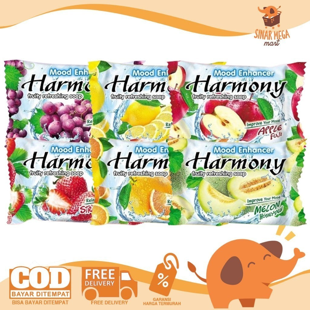 Harmony Sabun Batang Mandi 70g - Bar Soap Aroma Buah