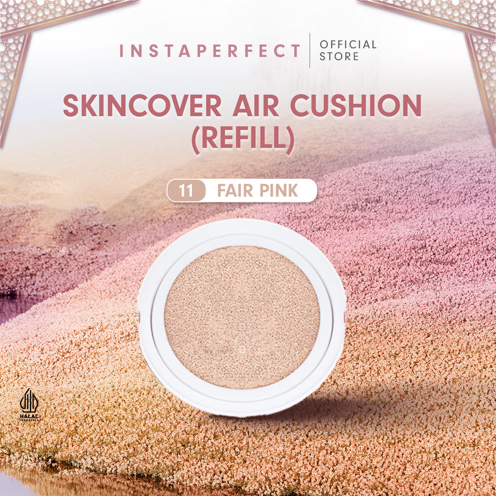 [CREATOR'S SPECIAL BUNDLE] Instaperfect Skincover Air Cushion SPF 50++++ 11g - Make Up Cushion Foundation Semi Matte Finish (Real Skin Buildable Coverage, Transferproof, Non Comedogenic)