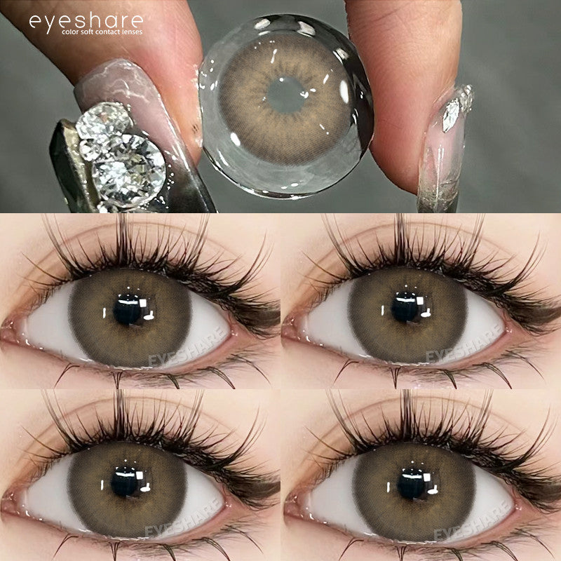 Eyeshare Softlens Nicosia Blue 1Pasang Lensa Kontak Soft Softlen Gray  14.2mm