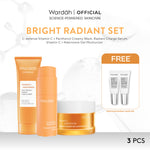 WARDAH Paket 3 Pcs [Gel Moisturizer, Face Wash, dan Serum/Toner] - Bright Radiant, Bright Glowing, Calm Acne, Hydrated Plump, Nature Daily, Renew You, Lightening, Nature Daily Cica Aloe - Skincare
