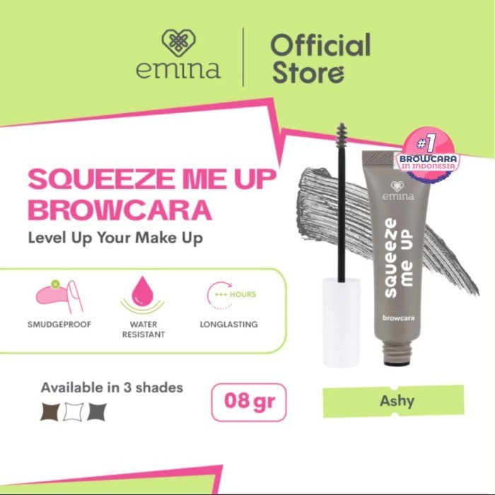 Emina Squeeze Me Up Browcara 8 g - Brow Mascara Water Resistant