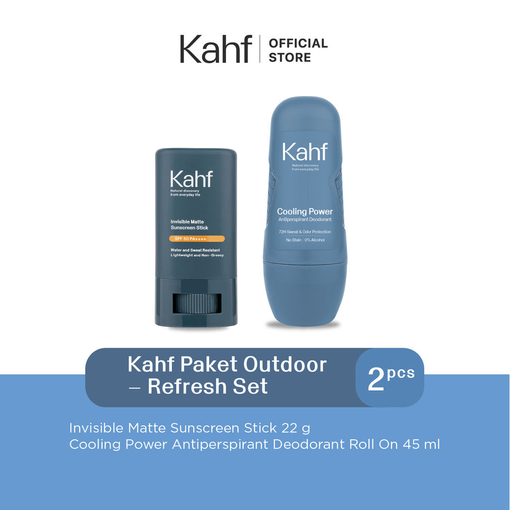 Kahf Paket Outdoor Isi 2pcs - Deodorant & Sunscreen Stick