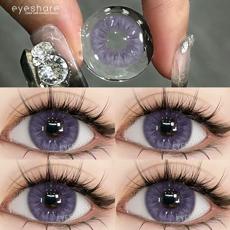 Eyeshare Softlens Holland Gray Brown 14.5mm Big Eyes 1Pasang Lensa Kontak Soft Softlen