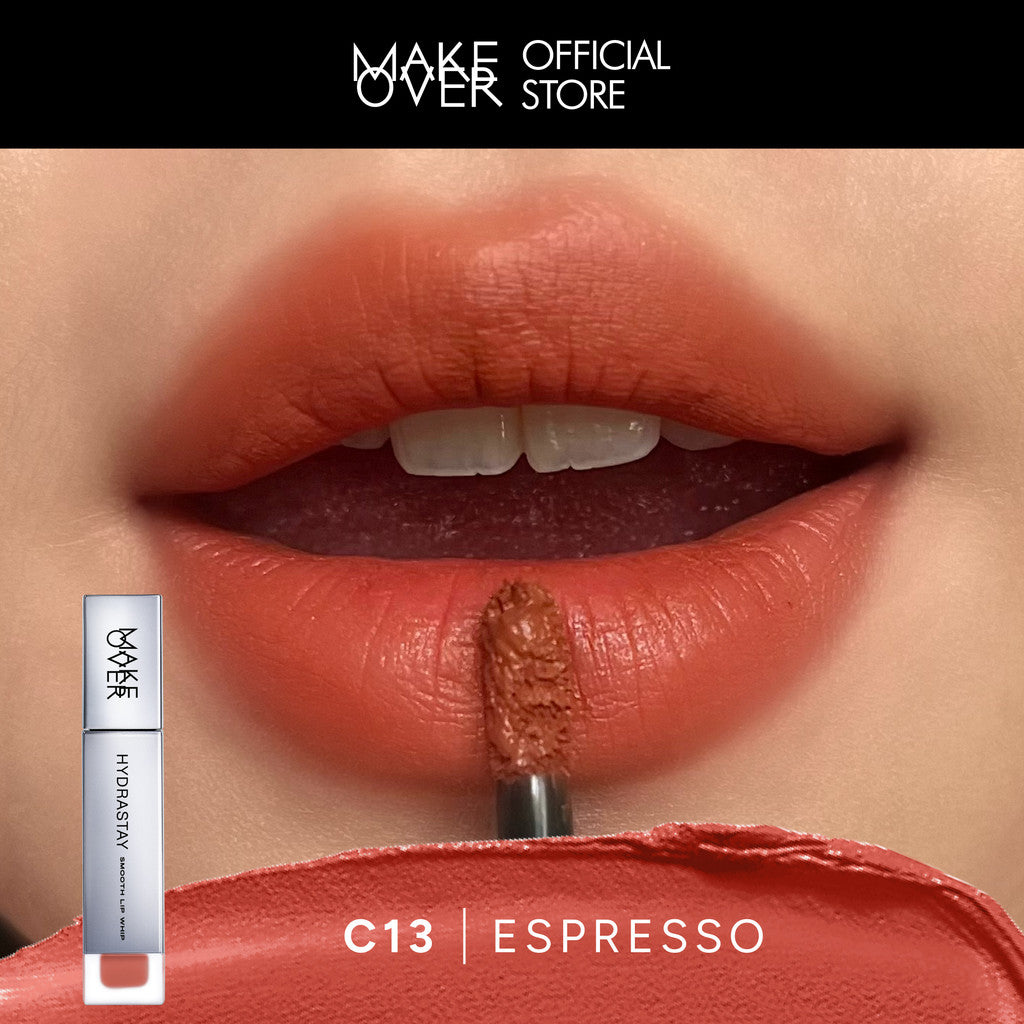 MAKE OVER Hydrastay Smooth Lip Whip - Lipcream Untuk Bibir Kering Smooth Ringan Lembab Lembut Base Ombre Nude Luxurious Velvet Lipstick Lip Cream Soft Blurring Comfort Make Up BEST SELLER Lebaran Raya