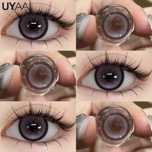 [COD] UYAAI Softlens Lensa Kontak Sekali Pakai VIVIRING Pink/Brown/purple Lensa Kontak 14.2mm Sekali Pakai