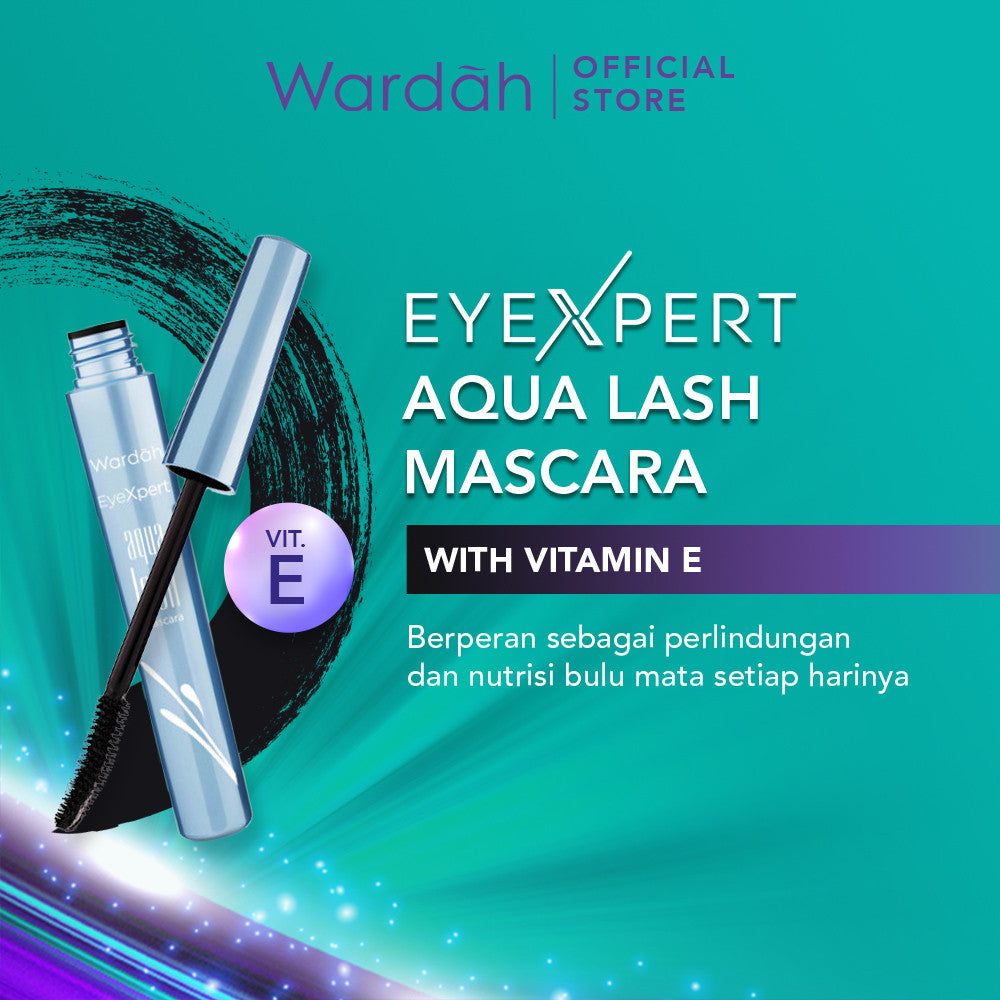 [BUY 3 125K!] WARDAH EyeXpert Aqua Lash Mascara - Bulu Mata Tebal Panjang Cepat Kering - Warna Intense dan Waterproof - Mudah Digunakan Dengan Hasil Natural - Makeup