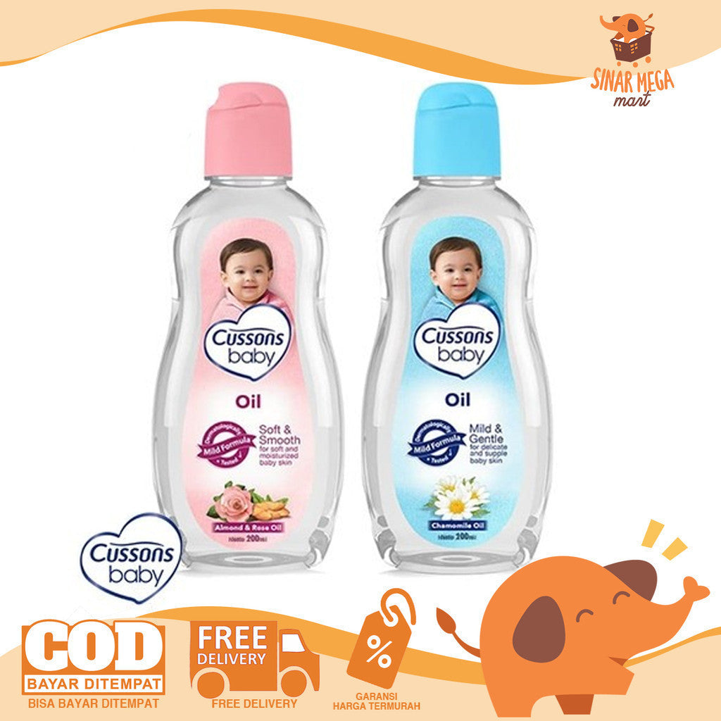 Cussons Baby Oil 100ml [50+50ML]  / Minyak Pelembab Pijat Bayi Cusson