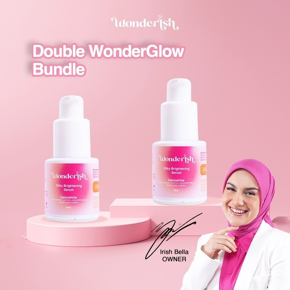 Bundling Wonderish - Paket 2 Serum Brightening Silky Repair Your Skin By Irish Bella