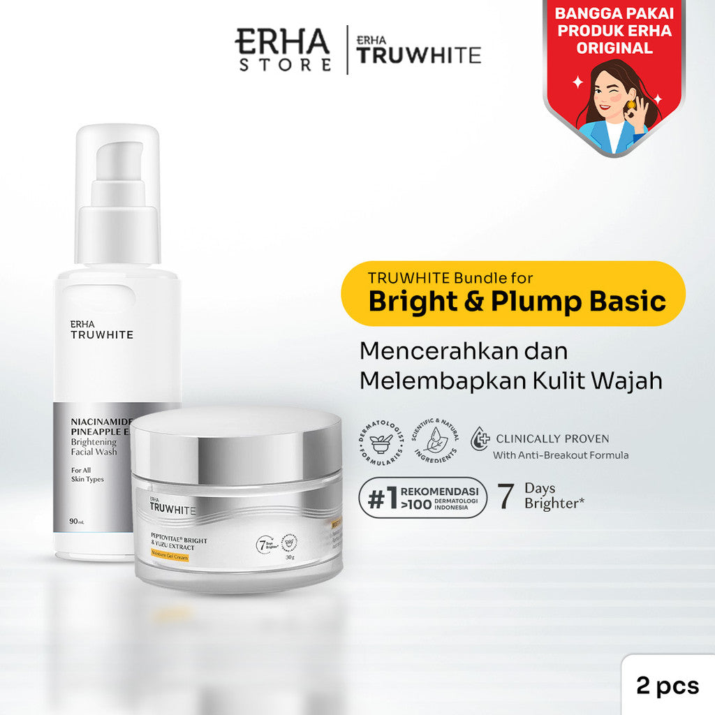 Erha Truwite Bright & Plump Basic - Yuzu Brightening Moisturizer & Brightening Facial Wash