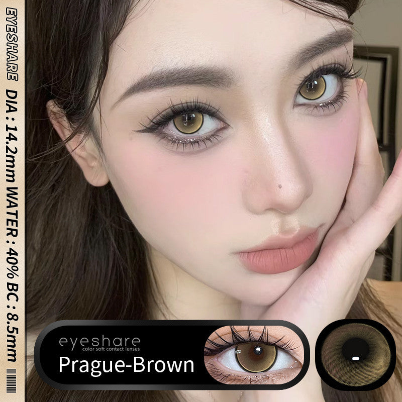 Eyeshare Softlens Purple Gray Brown 14.2mm 1Pasang Lensa Kontak Soft Softlen Cosplay