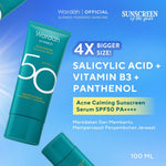 WARDAH UV Shield Acne Calming Sunscreen Serum SPF 50 PA 25ml 40 ml 100ml Sunscreen Wajah Meredakan Jerawat Ringan Mudah Meresap Calming and Repair Boosting Skincare
