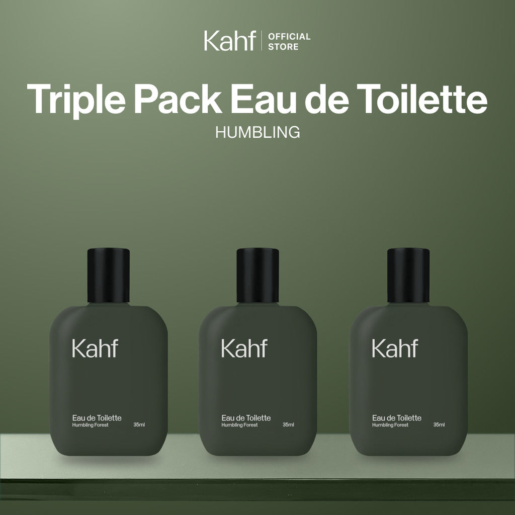 Paket Kahf Fragrance - Parfum Pria Triple Pack Eau de Toilette (EDT)
