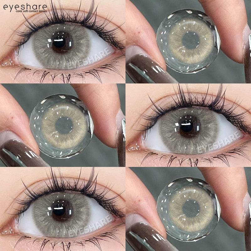 Eyeshare Softlens Nicosia Blue 1Pasang Lensa Kontak Soft Softlen Gray  14.2mm