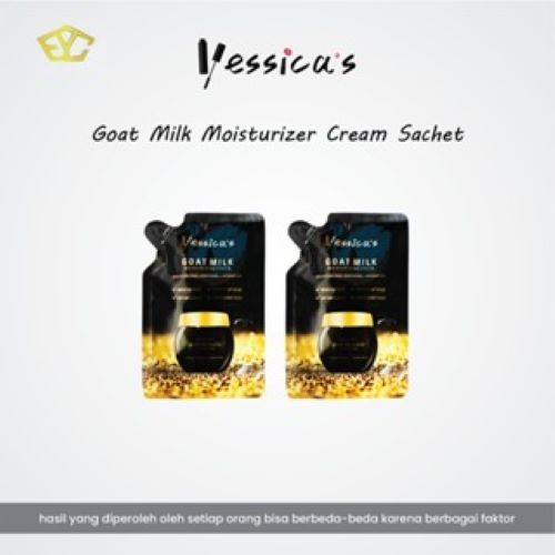 Yessica Yessica's Goat Milk Mencerahkan Kulit Moisturizer Cream Sachet Refill Nourishing Moisturizing Hydration Skin