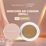 Instaperfect Refill Skincover Air Cushion 11 g (Real Skin Buildable Coverage, Transfer-Resistant, SPF 50 PA++++)- Bedak Foundation Muka Tahan lama
