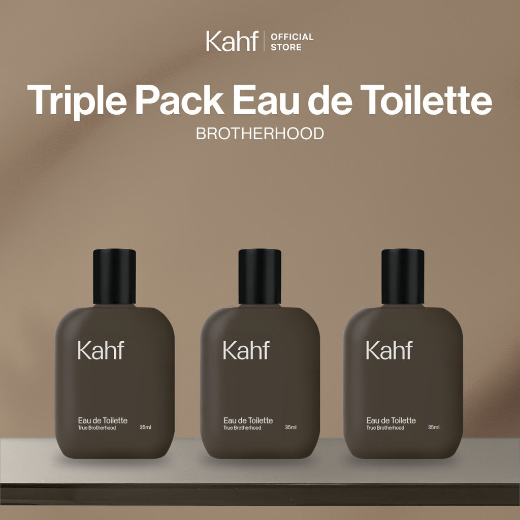 Paket Kahf Fragrance - Parfum Pria Triple Pack Eau de Toilette (EDT)