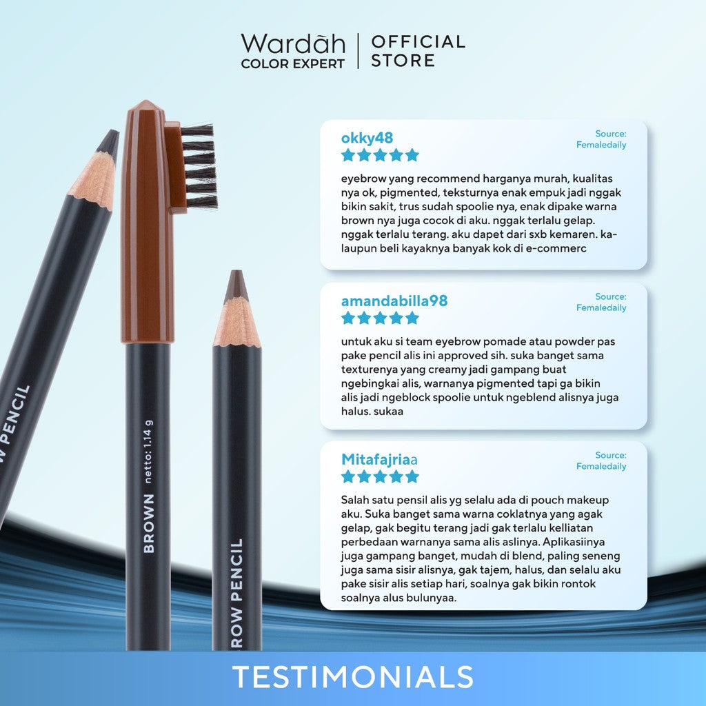 [FLASH SALE SBD] Wardah EyeXpert Eyebrow Pencil - Makeup - Eye Make Up - Eyeliner - Eye Liner - Eyeliner Pigmented