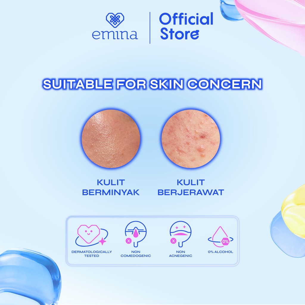 Emina Ms. Pimple Acne Solution Face Wash 50 ml - Pembersih Wajah Kulit Berjerawat