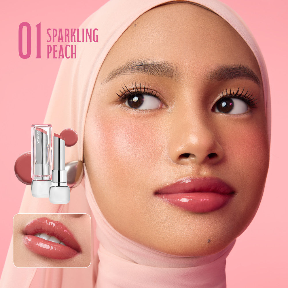 [FLASH SALE] NEW! WARDAH Glossicle Peptide Balm - Ombre Glossicle - Dilengkapi dengan Peptide & UV Filter - Memperkuat Lip Barrier - Hasil Akhir Bibir Lembab dan Glossy - Lip Balm -Lip Tint - Makeup - Natural Gloss - Glossy - Library