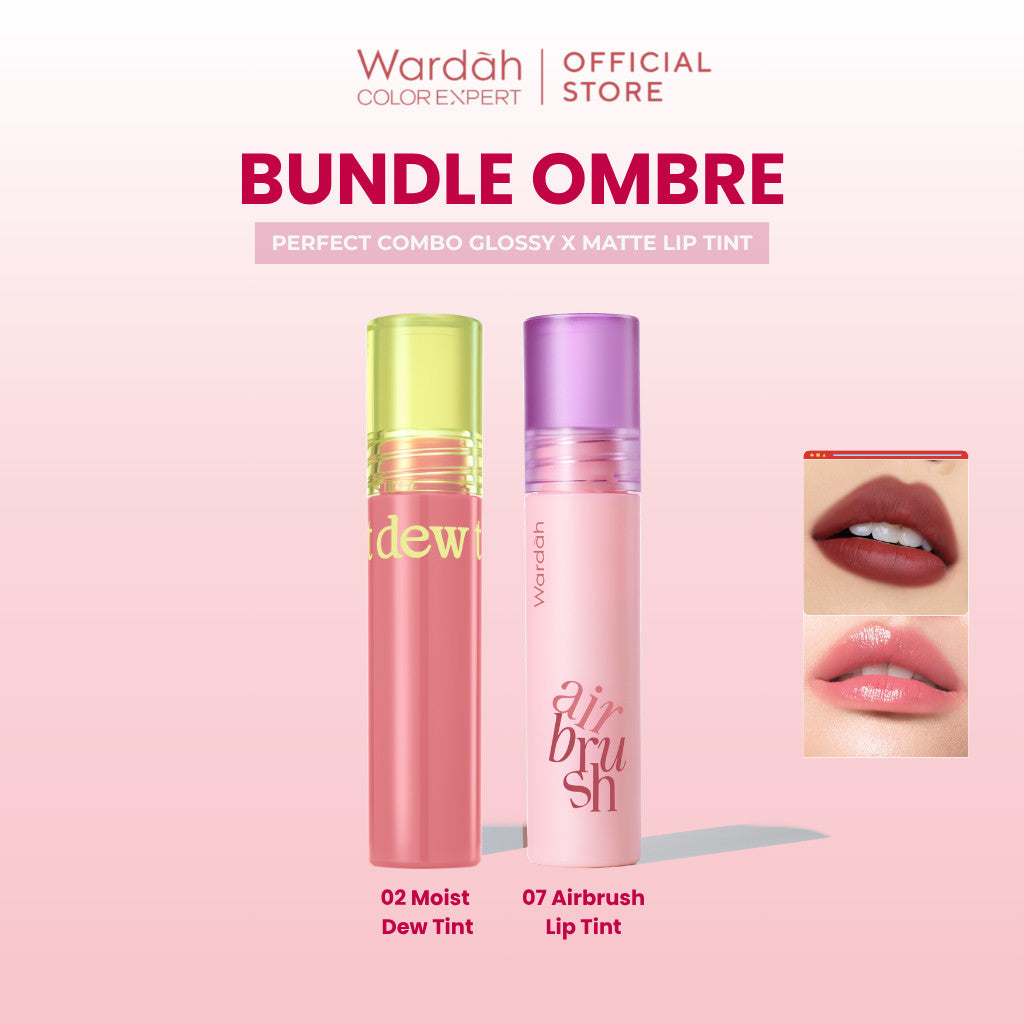 NEW! Wardah Airbrush Lip Tint - Soft-Blur Finish-Longlasting-Lightweight-Hydrates -Tahan Lama 24 Jam - Lip Stain - Lipgloss - Liptint - Lipstik - Lipcream - Lip Matte - Makeup