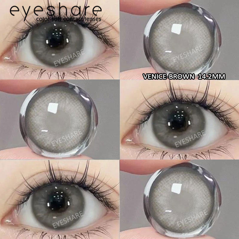 Eyeshare Softlens Minus 14.2MM PATTAYA BROWN Softlen Brown Lensa Kontak
