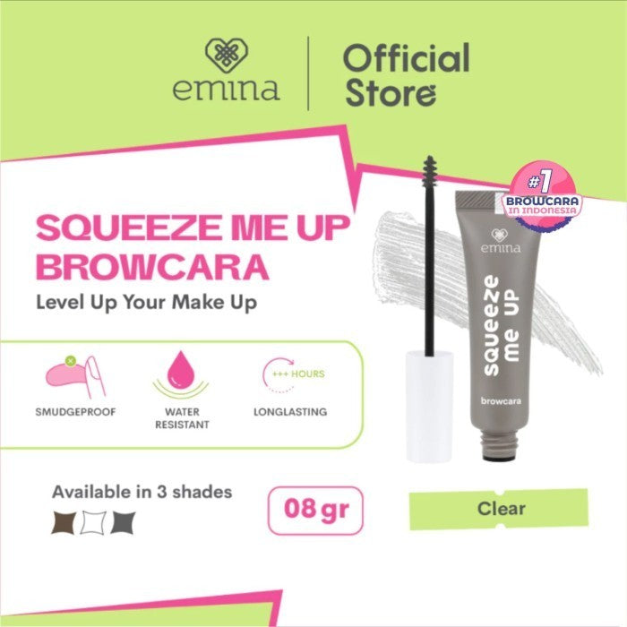Emina Squeeze Me Up Browcara 8 g - Brow Mascara Water Resistant