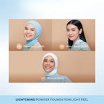 Wardah Lightening Powder Foundation Light Feel 12 g - Bedak Padat | Merah Jingga Official