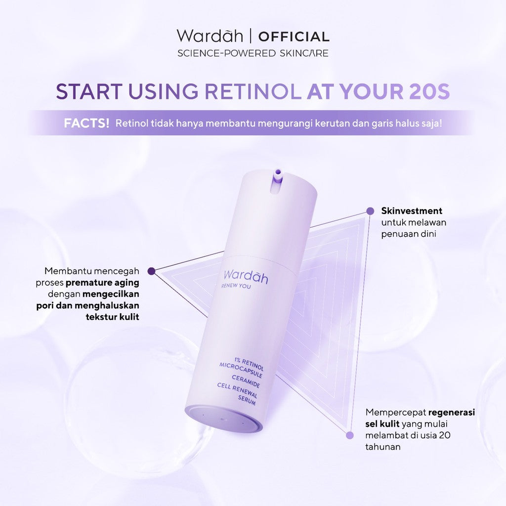 WARDAH Renew You 1% Retinol Microcapsule Ceramide Cell Renewal Serum