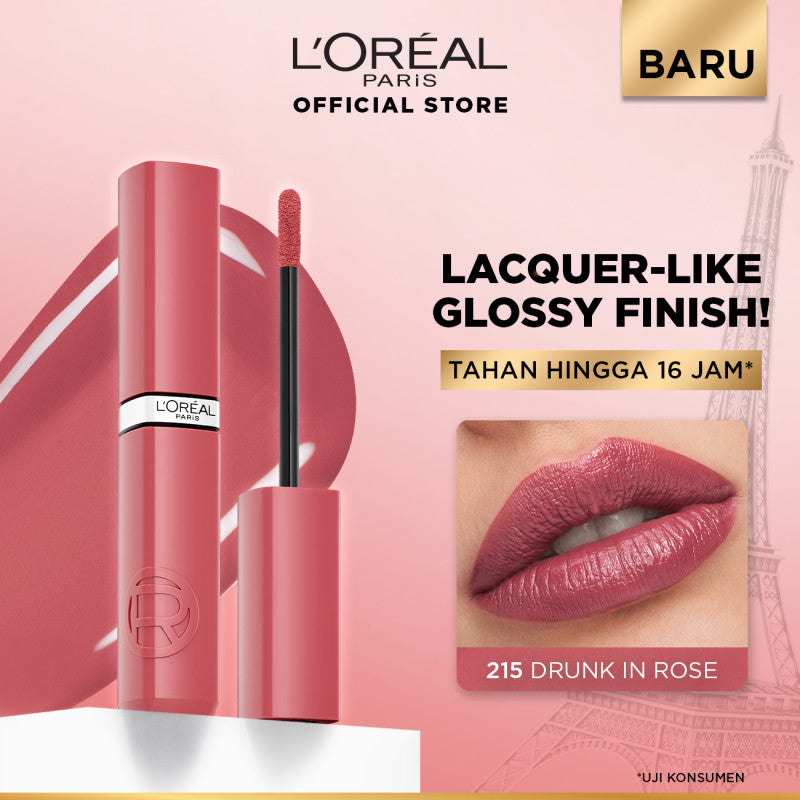 [BARU] L'Oreal Paris Infaillible Laque Resistance - Lip Cream Glossy Pigmented Nyaman Lipstik Transferproof Longlasting hingga 16 Jam