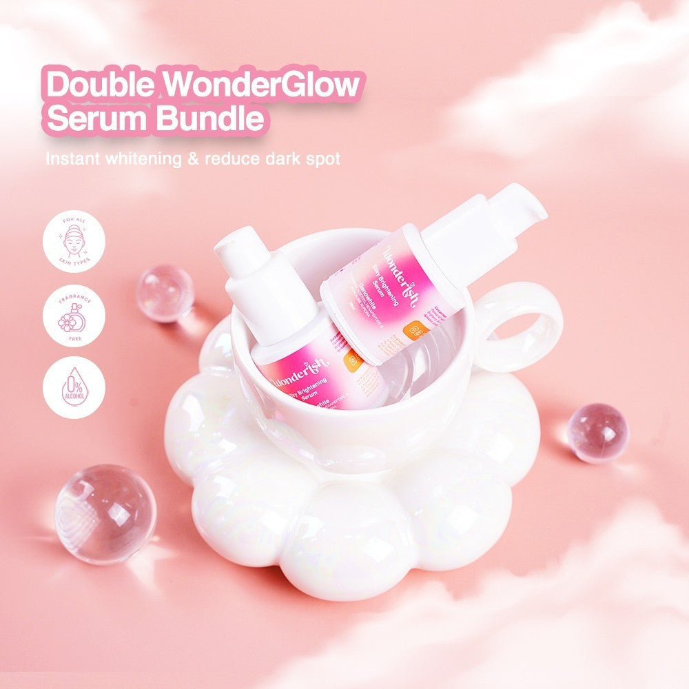 Bundling Wonderish - Paket 2 Serum Brightening Silky Repair Your Skin By Irish Bella