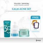 WARDAH Paket 3 Pcs [Gel Moisturizer, Face Wash, dan Serum/Toner] - Bright Radiant, Bright Glowing, Calm Acne, Hydrated Plump, Nature Daily, Renew You, Lightening, Nature Daily Cica Aloe - Skincare