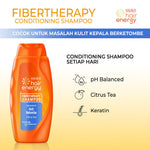 Makarizo Hair Energy Fibertheraphy Shampoo Anti Dandruff Citrus Tea 170mL