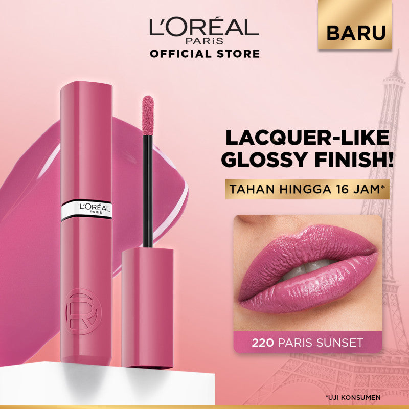 [BARU] L'Oreal Paris Infaillible Laque Resistance - Lip Cream Glossy Pigmented Nyaman Lipstik Transferproof Longlasting hingga 16 Jam