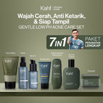 [KAHF BUNDLE 7IN1 PAKET PERAWATAN LENGKAP : WAJAH CERAH, ANTI KETARIK, & SIAP TAMPIL] Paket Complete Grooming (Face Wash + Toner + Serum + Sunscreen Moisturizer + Deodorant + EDT + Pomade/Hair Powder) - Approved by Barber and Suitable for Daily Use