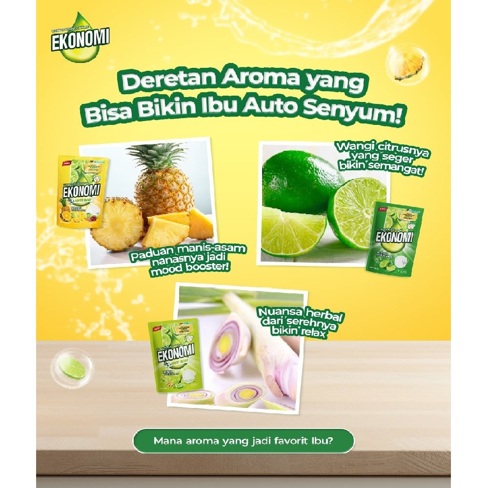 EKONOMI Sabun Pencuci Piring 122ml - Dishwash Liquid Pouch Kecil Murah