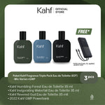 Paket Kahf Fragrance - Parfum Pria Triple Pack Eau de Toilette (EDT)