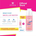 [Creator's PIck] [MUST HAVE] GLOW COMPLETE KIT EMINA BRIGHT STUFF ISI 6 (Micellar Water, Face Wash, Toner, Serum, Moisturizing Cream, Sunscreen Amino Vitamin C) Paket Lengkap Cerah Lembap Glowing