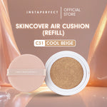 Instaperfect Refill Skincover Air Cushion 11 g (Real Skin Buildable Coverage, Transfer-Resistant, SPF 50 PA++++)- Bedak Foundation Muka Tahan lama