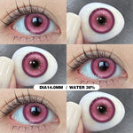 Eyeshare Softlens Cosplay Red 14.5mm 1Pasang Big Eyes Halloween Colored Contact Lenses