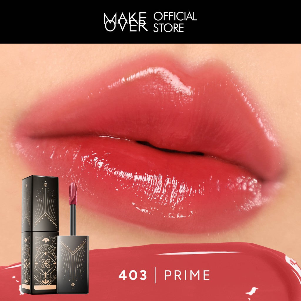 [SPECIAL 11.11] MAKE OVER Glassy Lip Lacquer X Hian Tjen - Lip Gloss LipTint Lipcream Lip Cream Lipstick Lipstik Make Up Pigmented BEST SELLER Long Lasting Somethin Time Less w Maybe Euphoria