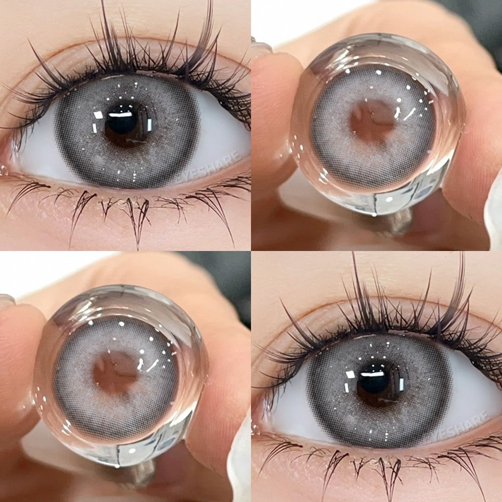 Eyeshare Softlens Gray Softlen Big Eyes Gray 1 Pasang Lensa Kontak Doll Eyes
