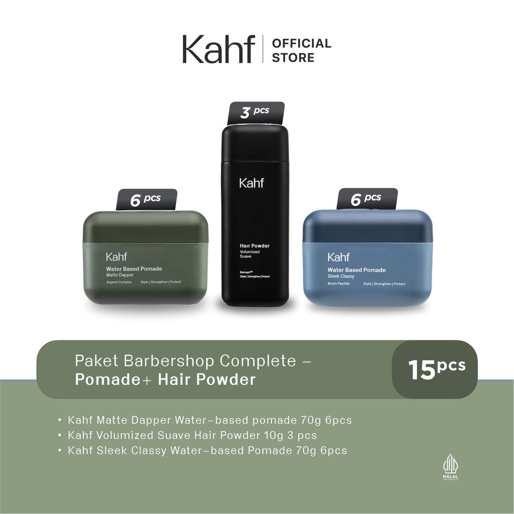 Kahf Barbershop Package - Pomade and Hair Powder
