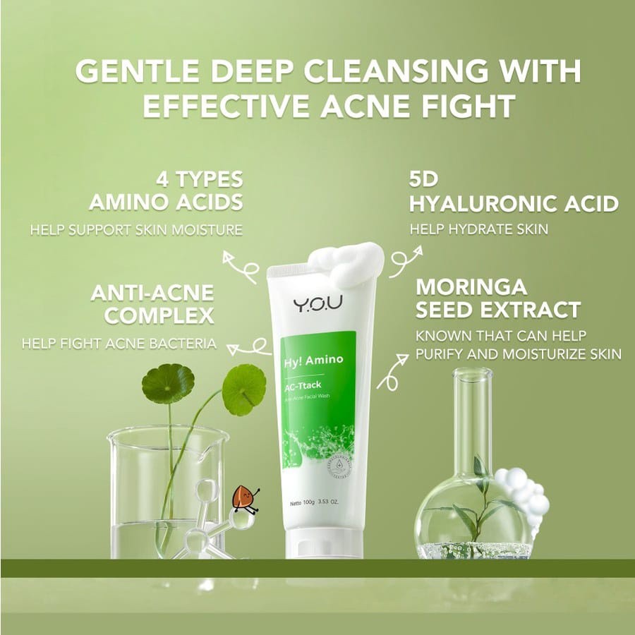 Y.O.U HY! Amino | Ac-Ttack, Contr-Oil, Bye-Byeteria, Glo-Win, Glowing Gentle