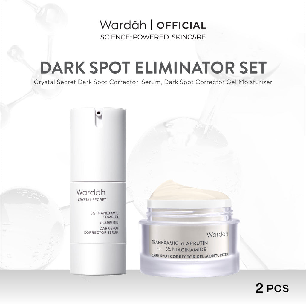 WARDAH Perfect Set Moisturizer + Serum For Perfect Result (Symradiance, Peeling, Brightening, Dark Spot Eliminator, Barrier Repair, Youthful Skin, Acne Care, Glowing) - Skincare