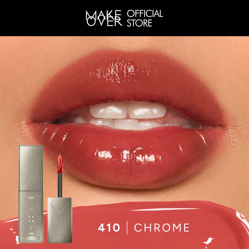 [SPECIAL 11.11] MAKE OVER Glassy Lip Lacquer X Hian Tjen - Lip Gloss LipTint Lipcream Lip Cream Lipstick Lipstik Make Up Pigmented BEST SELLER Long Lasting Somethin Time Less w Maybe Euphoria