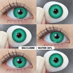 Eyeshare Softlens Cosplay Red 14.5mm 1Pasang Big Eyes Halloween Colored Contact Lenses