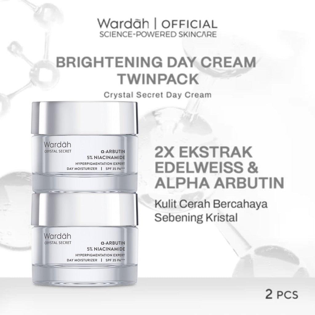 WARDAH Crystal Secret Brightening Day Cream 30 g Twinpack - Skincare